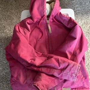 Women's Pink Hooded barn jacket